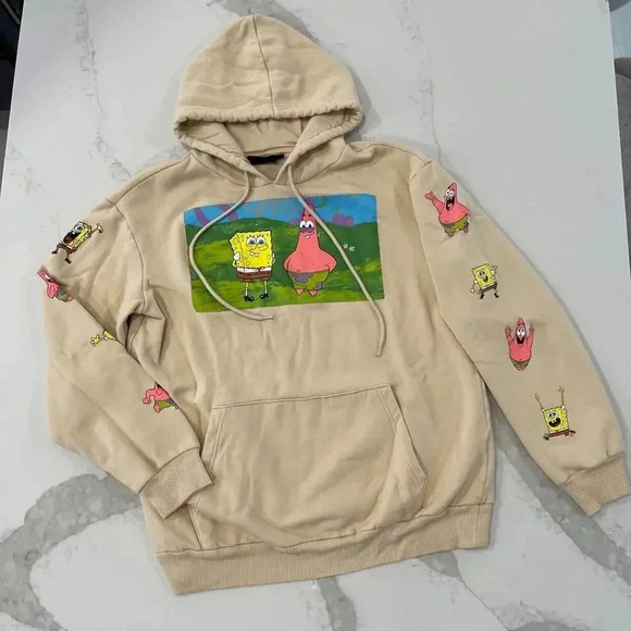 Nickelodeon SpongeBob SquarePants Patrick Graphic Sweatshirt Hoodie Adult Medium - Picture 1 of 7